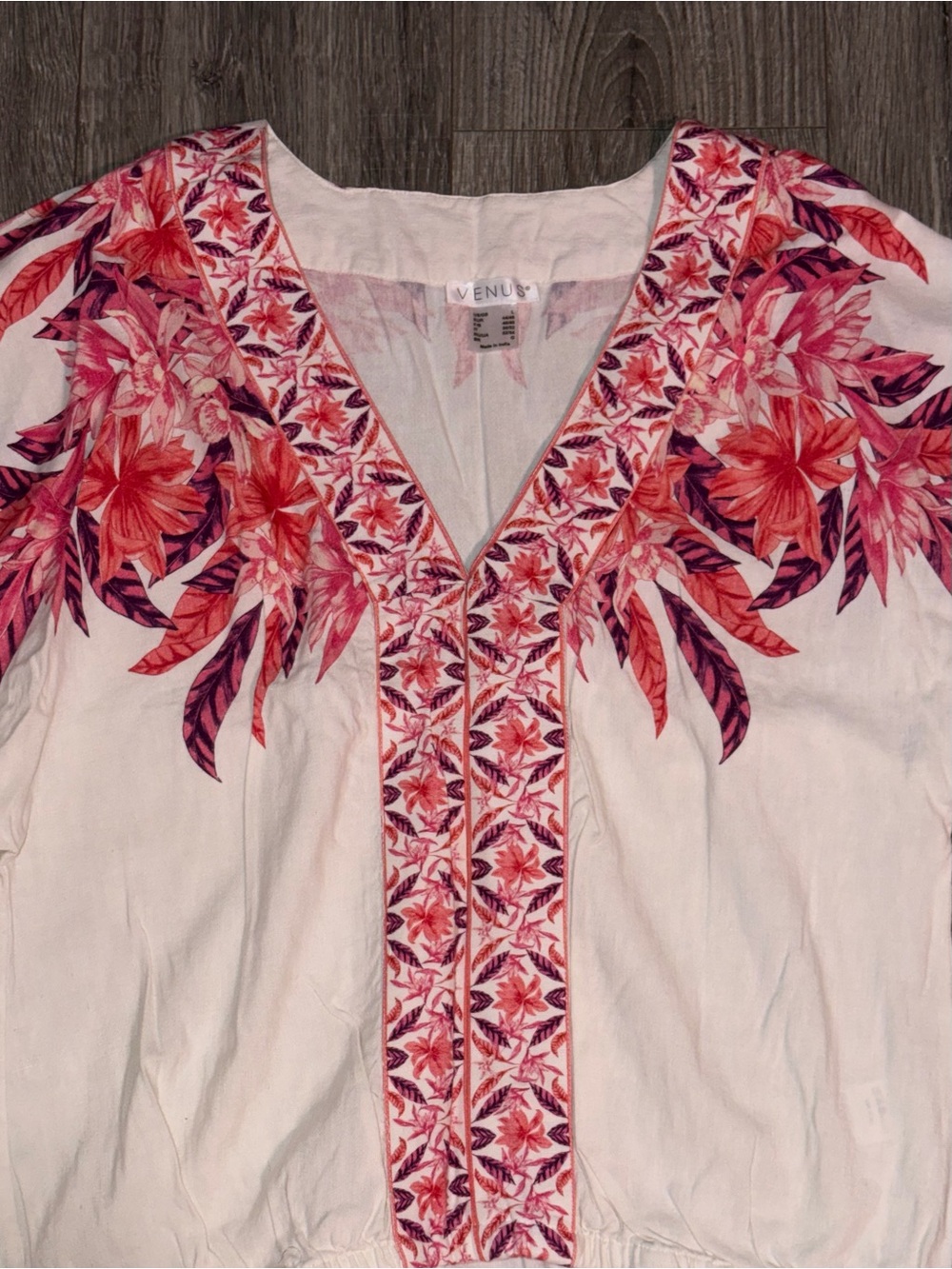 VENUS White Top & Shorts Pink & White Floral Print Set - Picture 3 of 9